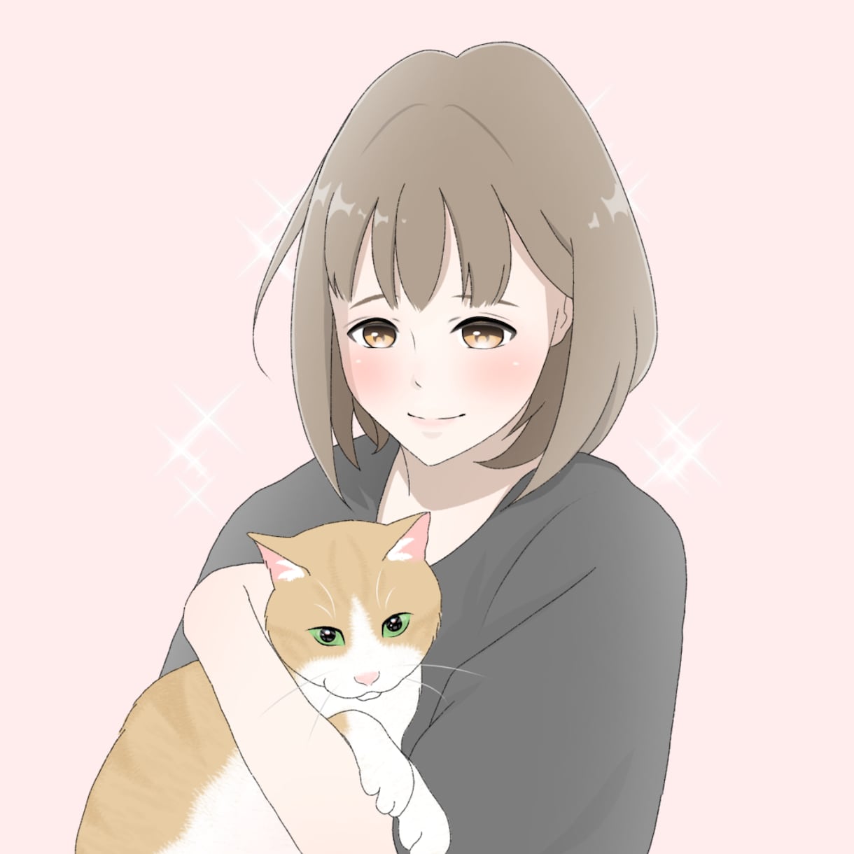 アニメ風の似顔絵でペットとの大切な思い出を描きます プレゼントやあなたの日常を豊かに。 イメージ2