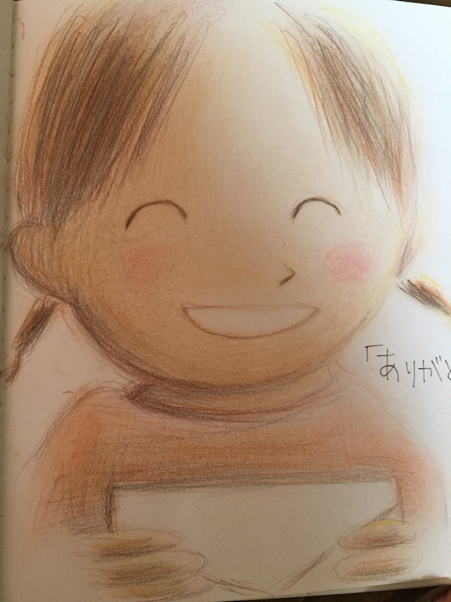 ほんわか絵本風イラスト 1カット描きます グリーティングカード用イラスト、通販の購入御礼カードに！ イメージ2