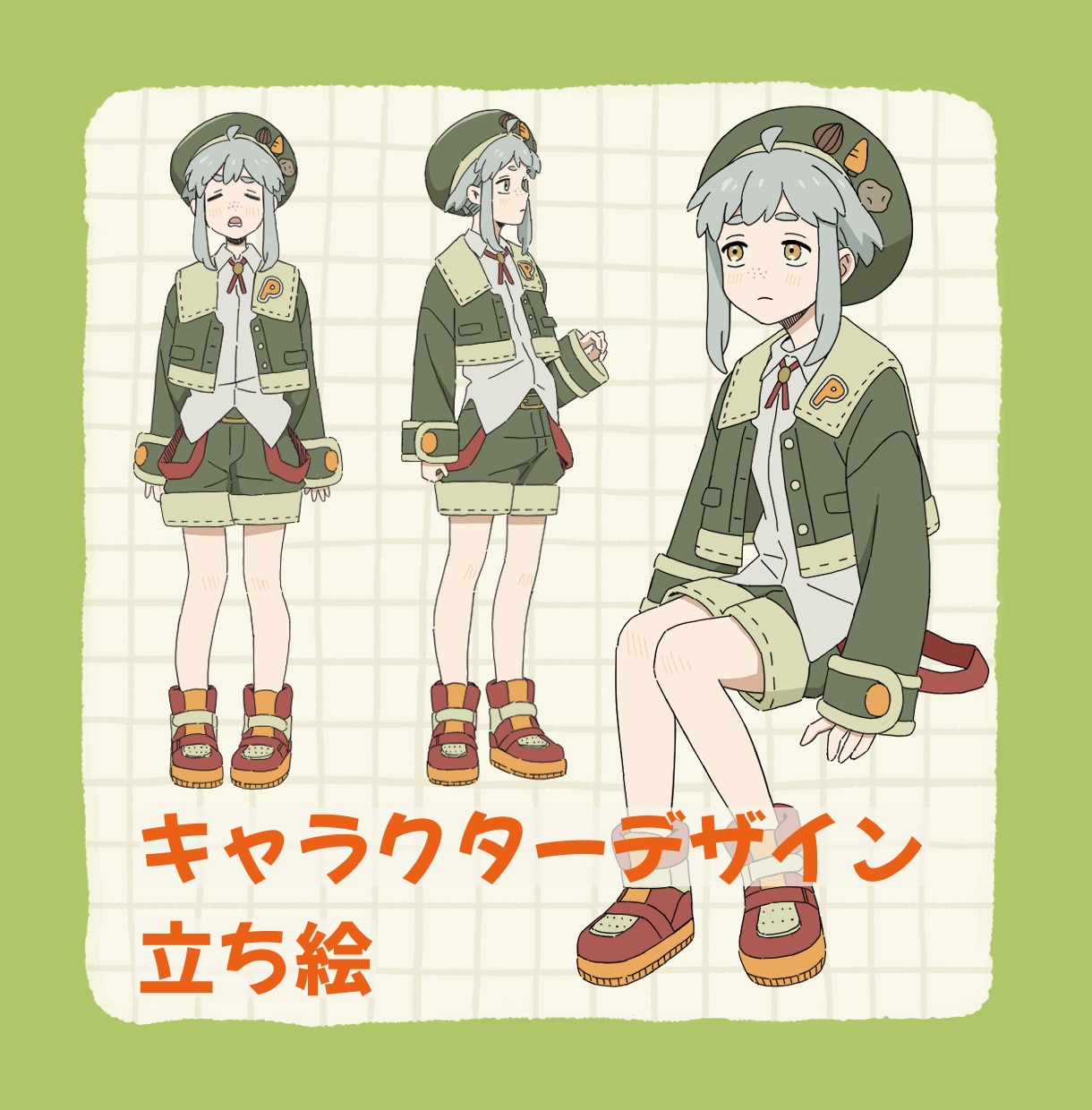 オリジナルキャラクターを作成します カラーラフで雰囲気をカタチに。 イメージ1