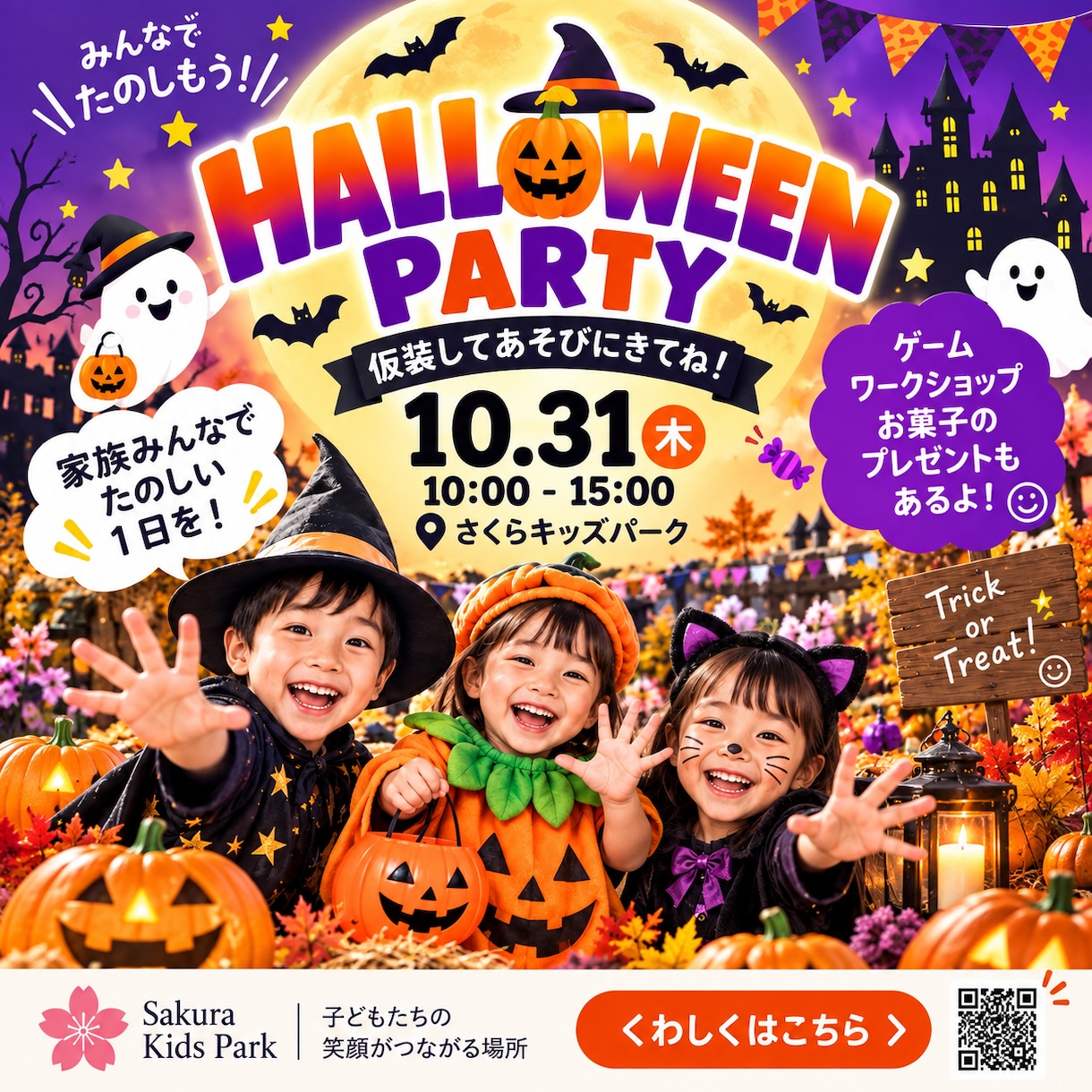 ハロウィン告知バナーを制作します お店らしい雰囲気で季節イベントを手伝わせて下さい イメージ6