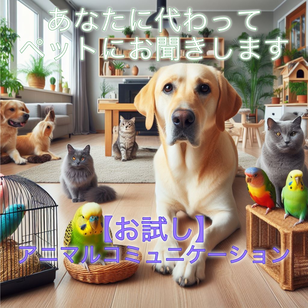 お試しプラン★あなたに代わってペットにお聞きします ペットの気持ちを知りたい、亡くなった子と話したい方通訳します イメージ1