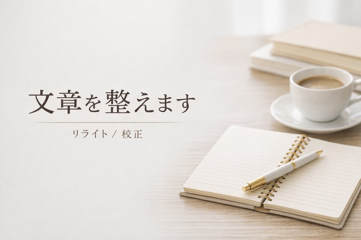 文章を読みやすく整えます｜リライト・校正します 読みにくい文章を「伝わる文章」に整えます。 イメージ1