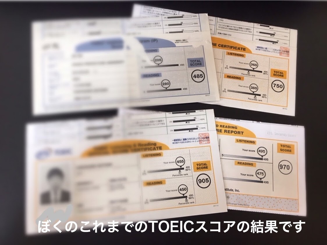 実績画像あり！超戦略的TOEICアドバイスします 合計５ヶ月で４８５点から９７０点に上げた超戦略的なアドバイス イメージ2