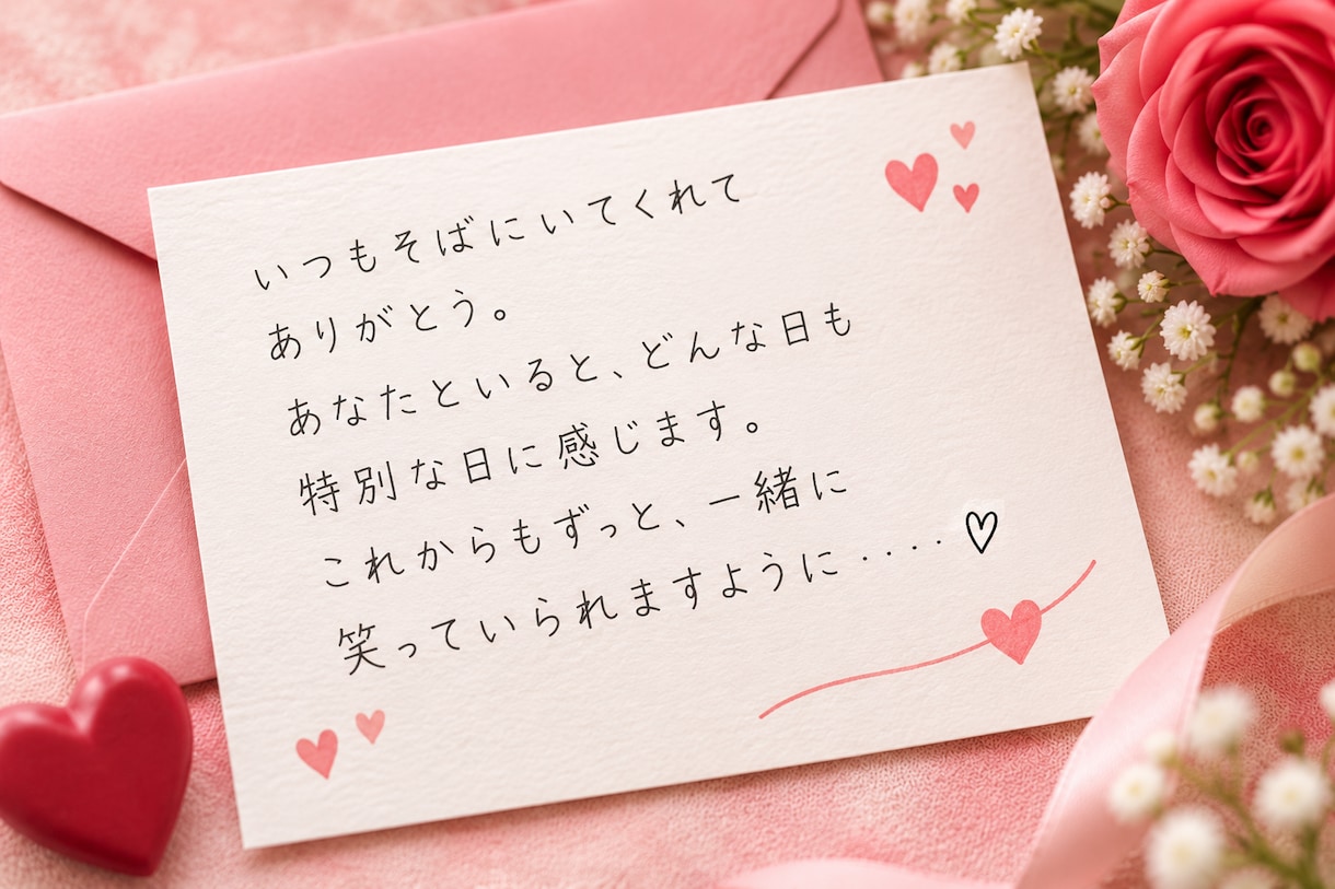 気持ちが伝わる手紙の文章を一緒に考えます うまく言えない想いを、心に届く言葉にします(*´﹀`*) イメージ2
