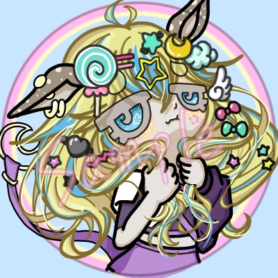 ジト目デフォアイコン、キャラ作ります 好きなもの全部取り入れた派手目なデフォちゃん、作りませんか？ イメージ1