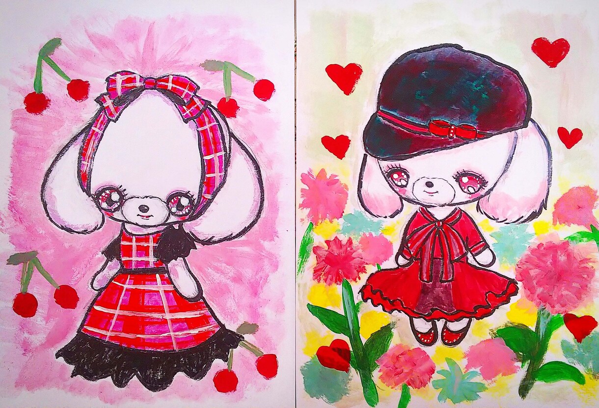 わんちゃんのイラスト描きます 心を込めて描かせて頂きます(*^^*) イメージ4