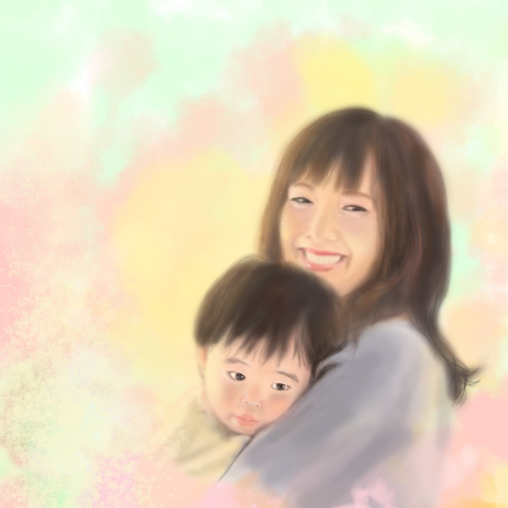 ふんわり似顔絵イラストを描きます 大切な思い出をふんわりイラストに☆ イメージ5