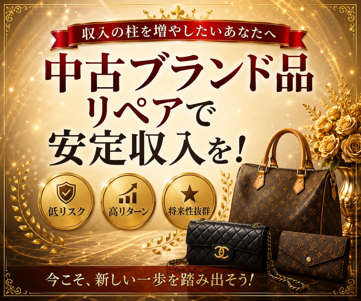 初心者向け｜中古ブランド×リペアで稼ぐ方法教えます 初心者でも始めやすい中古ブランド副業をわかりやすく解説します イメージ8