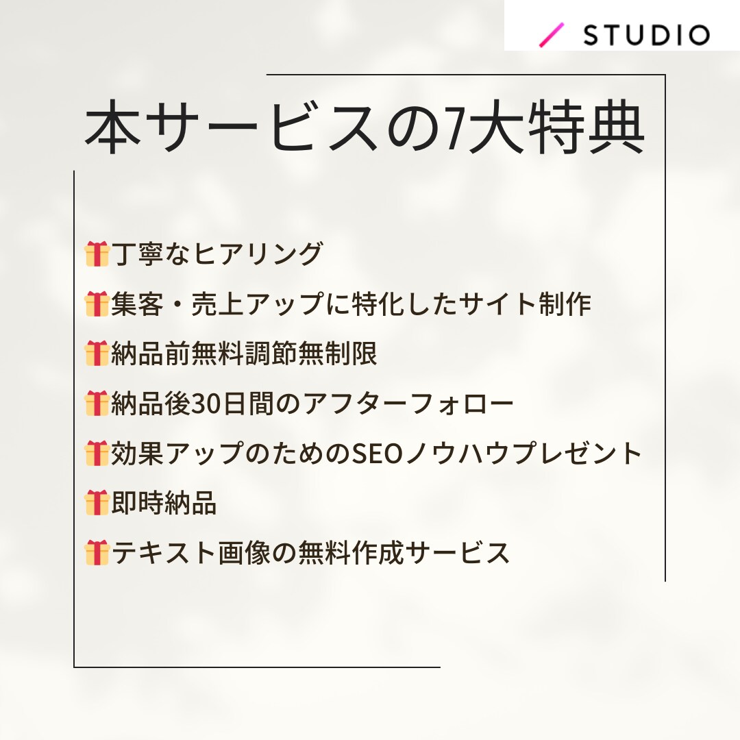 SEOプロ｜SRUDIOでホームページを作成します Webコンサルが効果を最大化するホームページを丁寧に作成 イメージ3