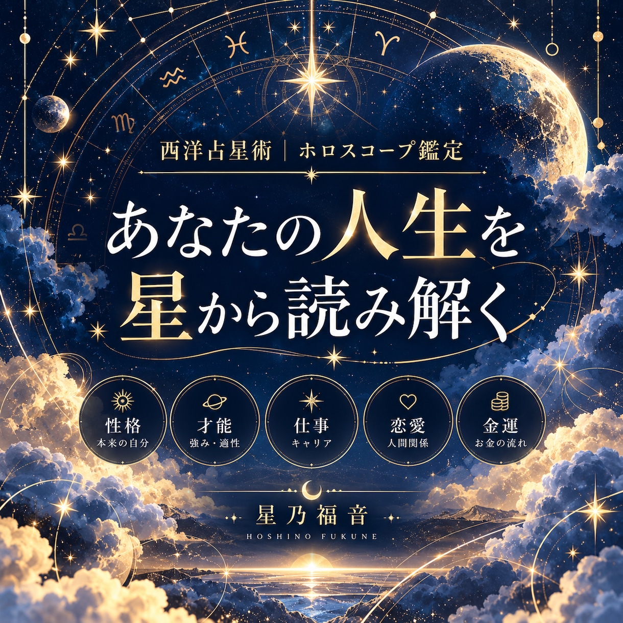 星詠みであなたの才能を読み解きます 星が示すあなたの本質と人生の可能性を深く読み解きます。 イメージ1
