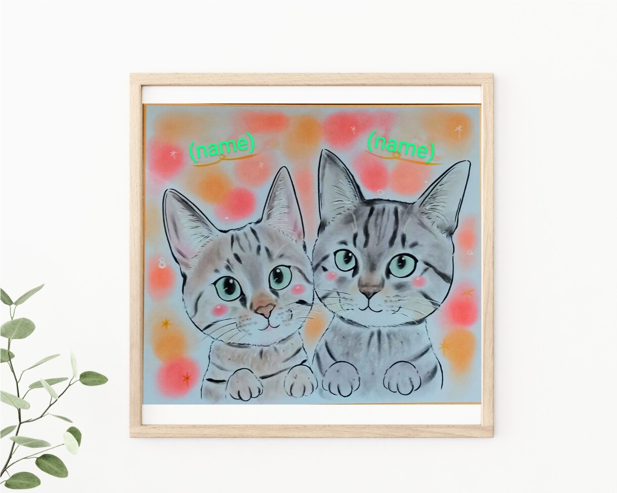 誇張し過ぎない♪心温まる手描き似顔絵をお描きします 還暦 古希 米寿/ご家族 ペットの記念に心温まるギフトを イメージ5
