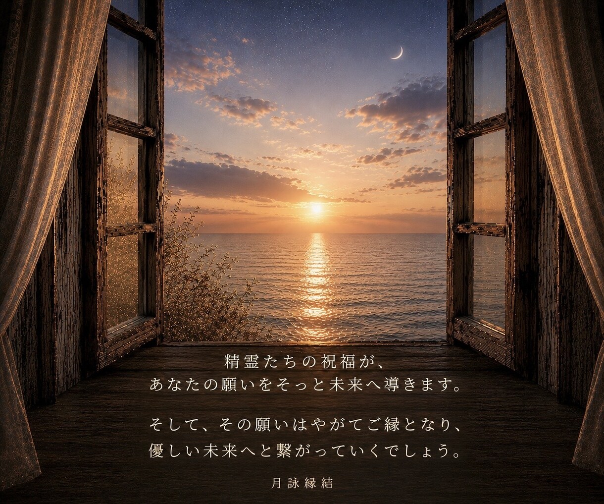 月光に願いを託し、精霊白魔術で縁結びします 精霊縁結秘儀ー月詠縁結ーにて恋愛成就を祈願します イメージ10