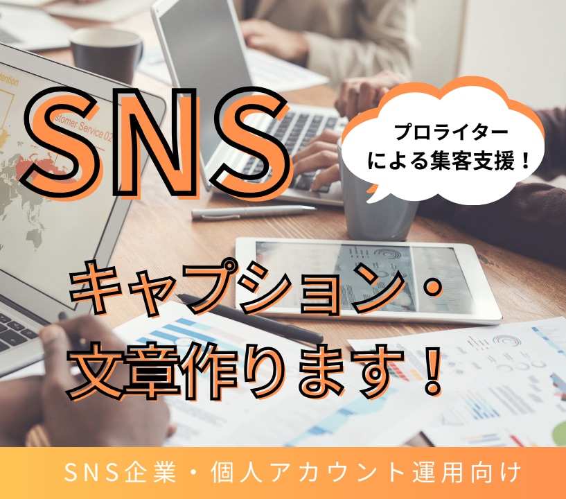 Instagramの文章・キャプションを作成します XやFBなどのSNS投稿もOK！ 集客・売上UPを支援！ イメージ1