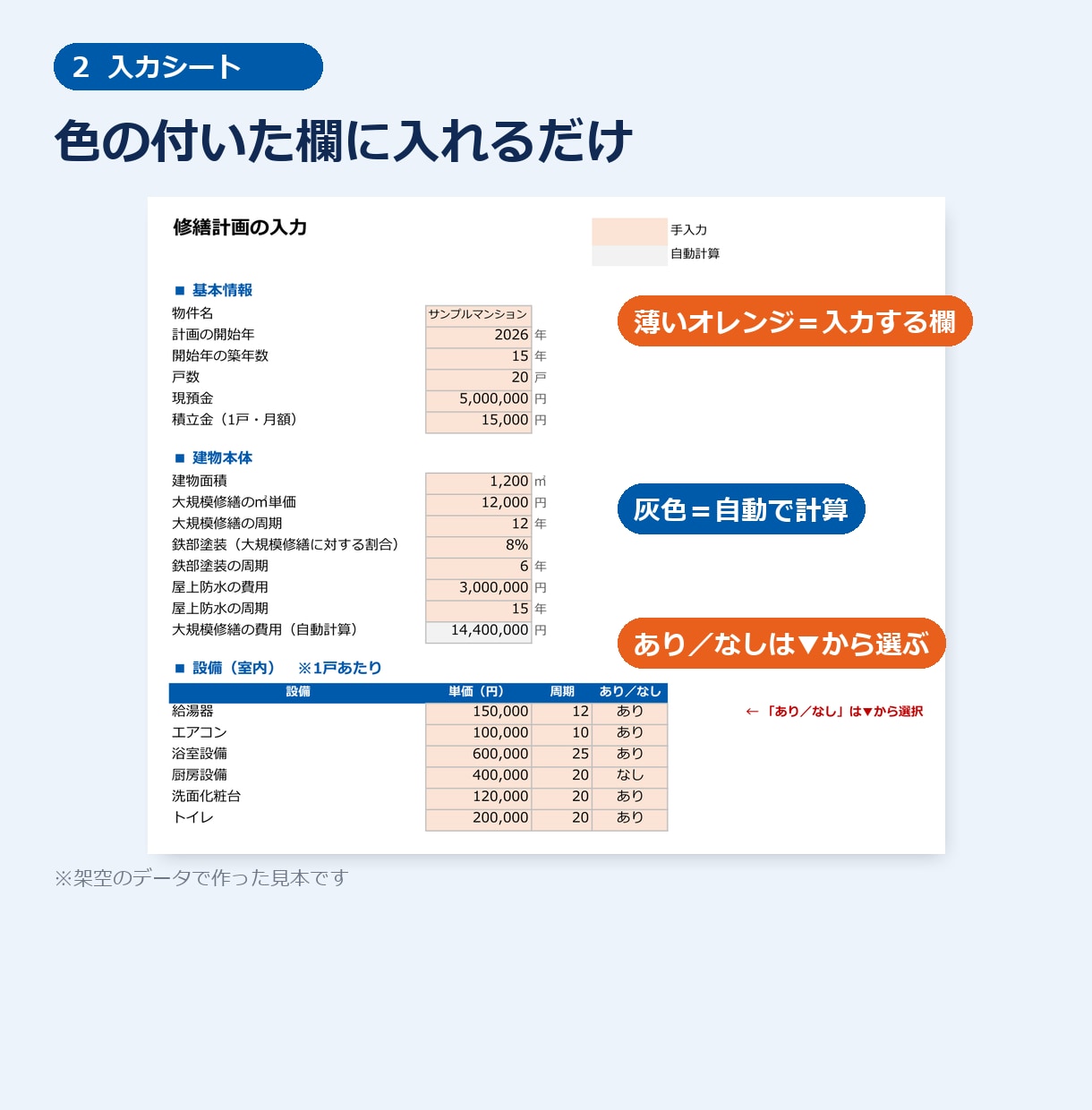入力欄だけ触れる「壊れないExcel」を作ります 数式の消失・入力ミスを防ぐ｜スプレッドシートもOK イメージ2