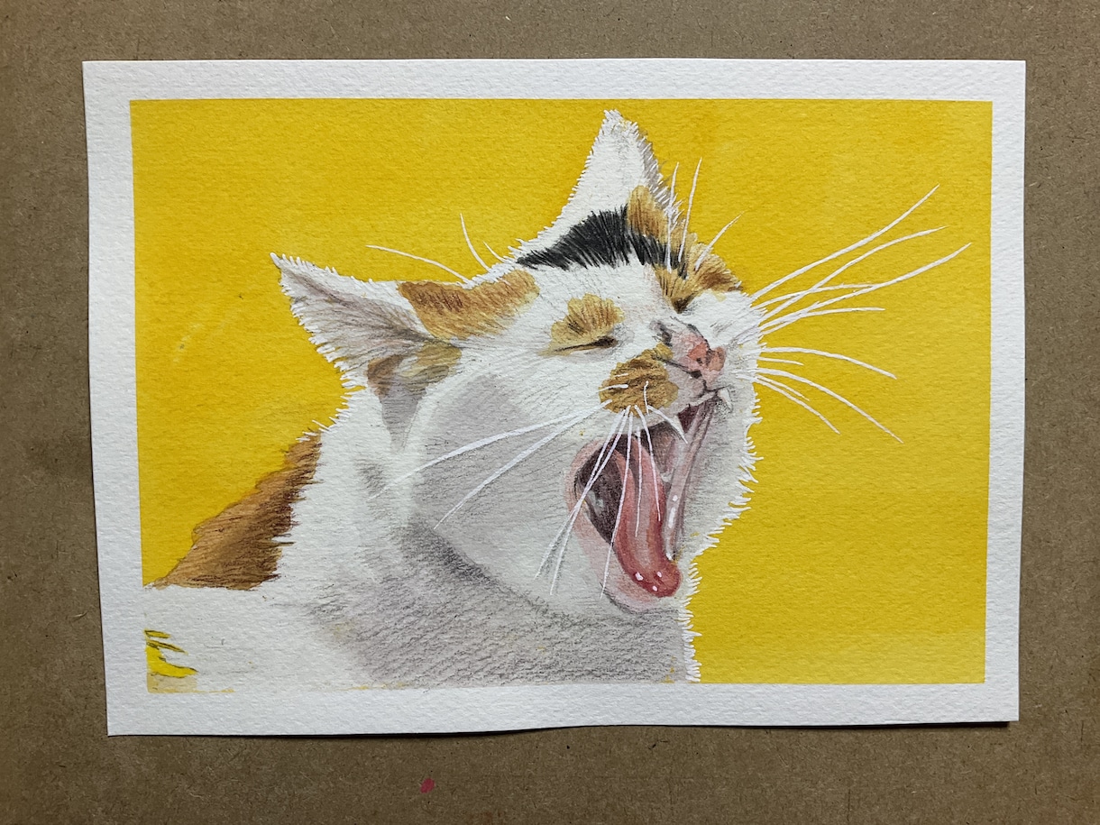 原画(猫、犬)イラスト販売します 猫犬好きの方貴方のデスクに素敵なイラスト如何ですか? イメージ1