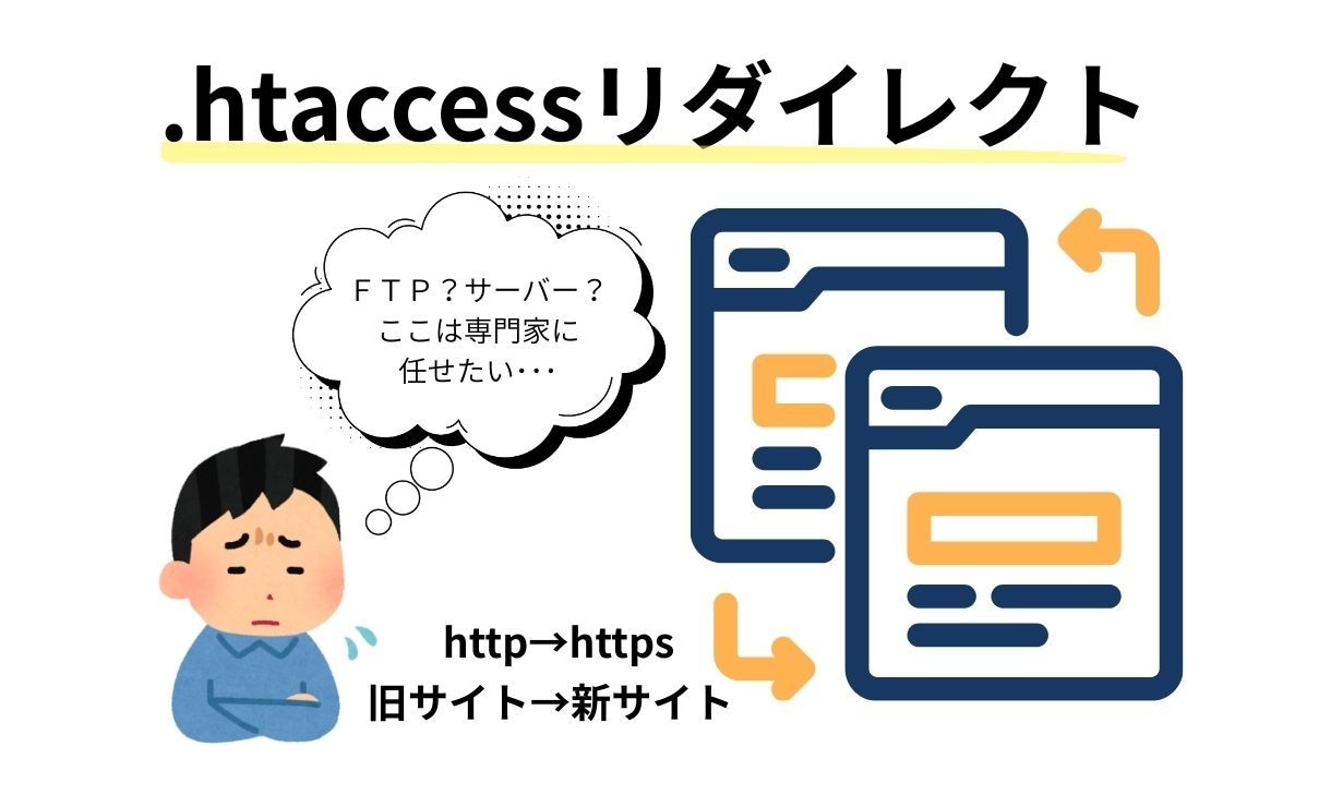 SSL化と301リダイレクト設定します http→httpsや旧サイト→新サイトへリダイレクト設定 イメージ1