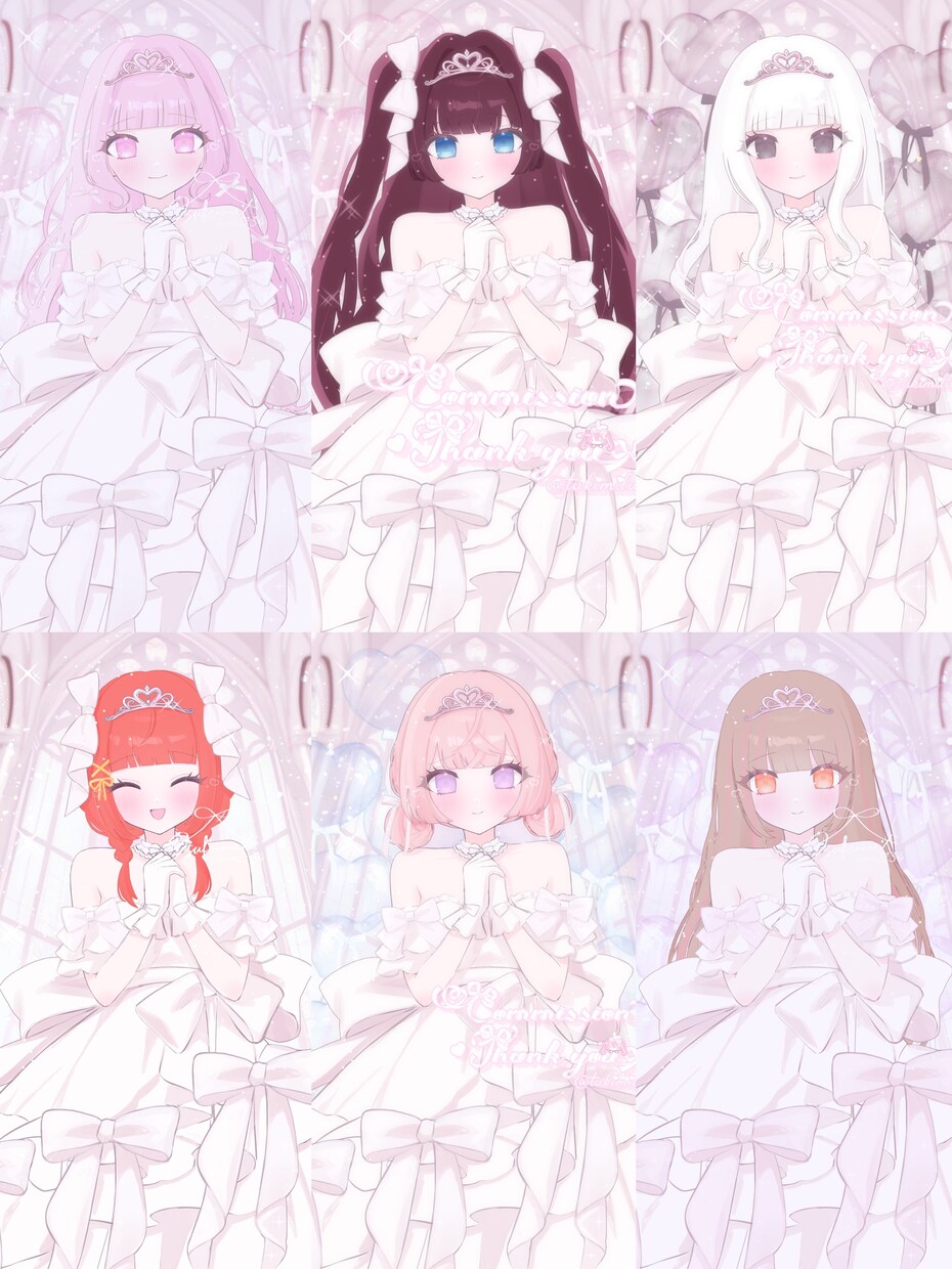 商用OK 量産イラストを制作します 記念日やジューンブライド、お誕生日などに イメージ4