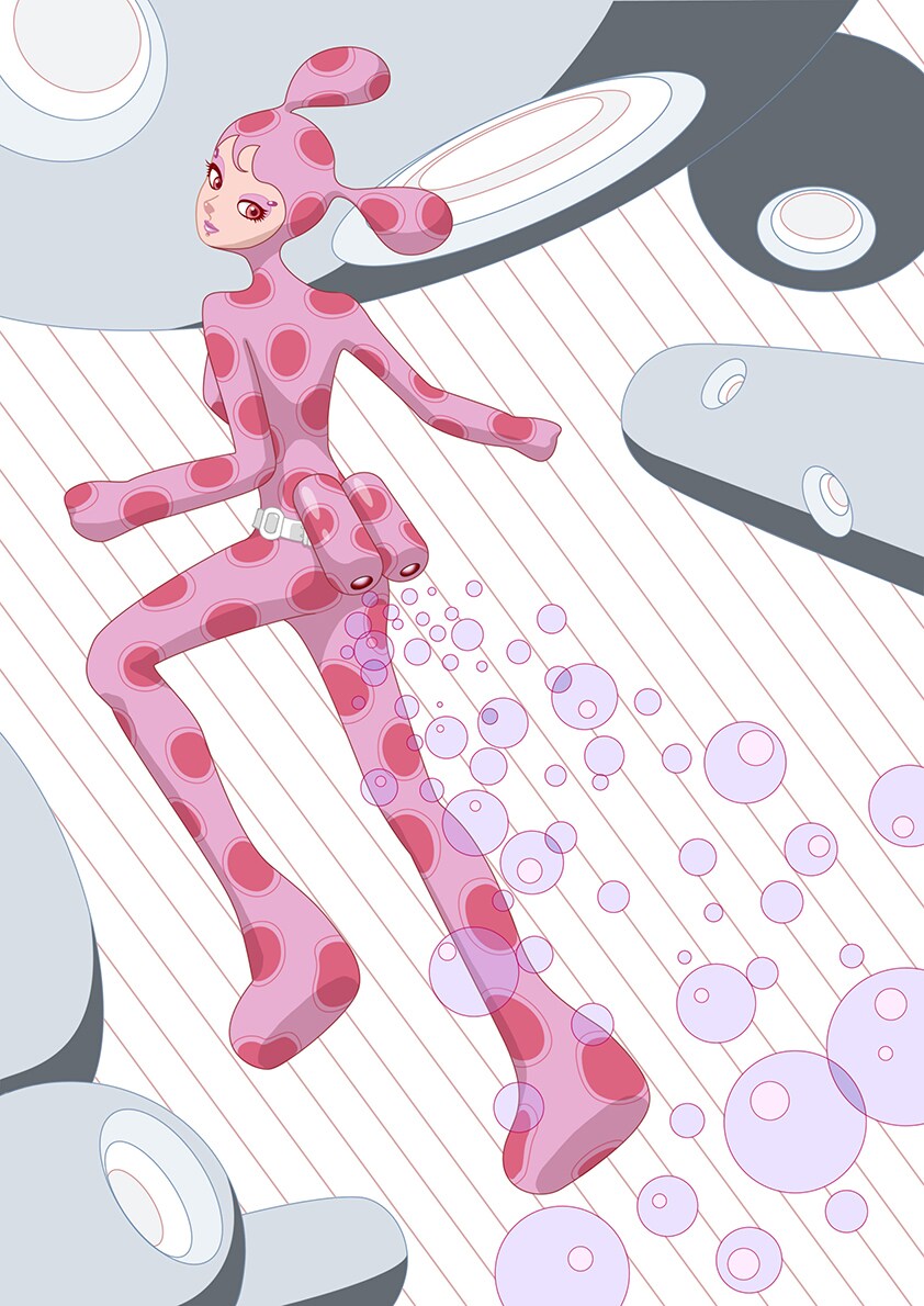 フューチャーポップなイラストをプロが描きます 書籍、Webページ、広告などに使用出来るクオリティとセンスで イメージ2