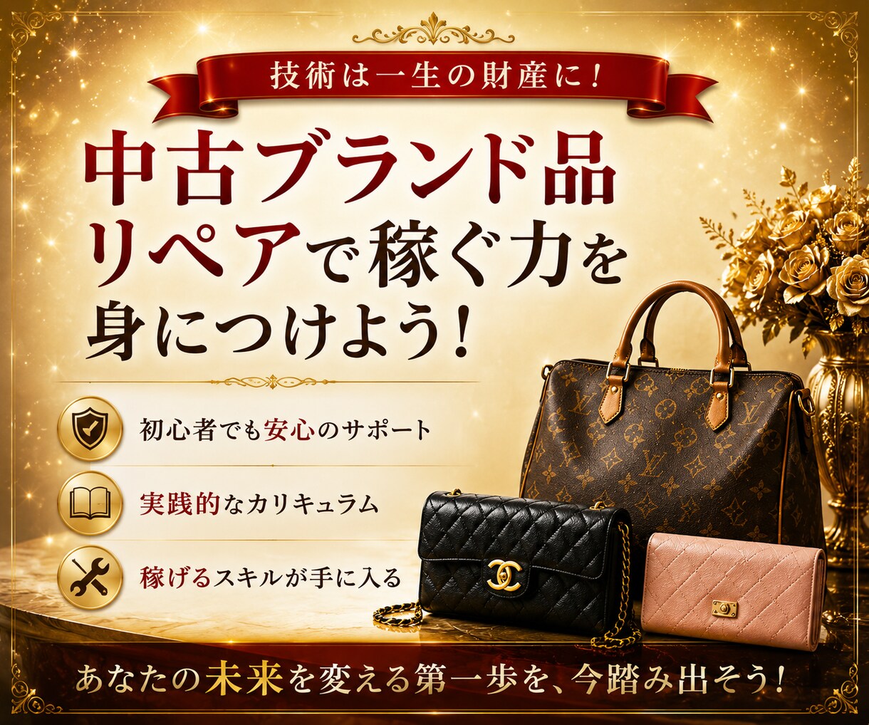 初心者向け｜中古ブランド×リペアで稼ぐ方法教えます 初心者でも始めやすい中古ブランド副業をわかりやすく解説します イメージ9