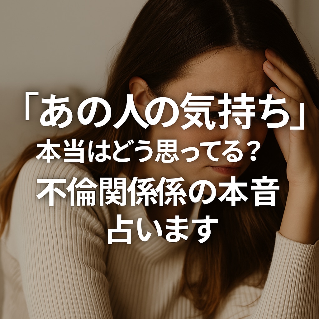 不倫・婚外・複雑恋愛の悩みを偏見無しで占います 許されない関係でも、相手を想う消せない気持ちに寄り添います イメージ1