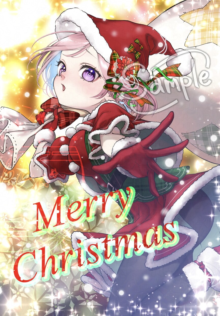超キュートなクリスマス量産イラストを制作します クリスマスにピッタリの可愛い女の子のイラストができます！ イメージ6