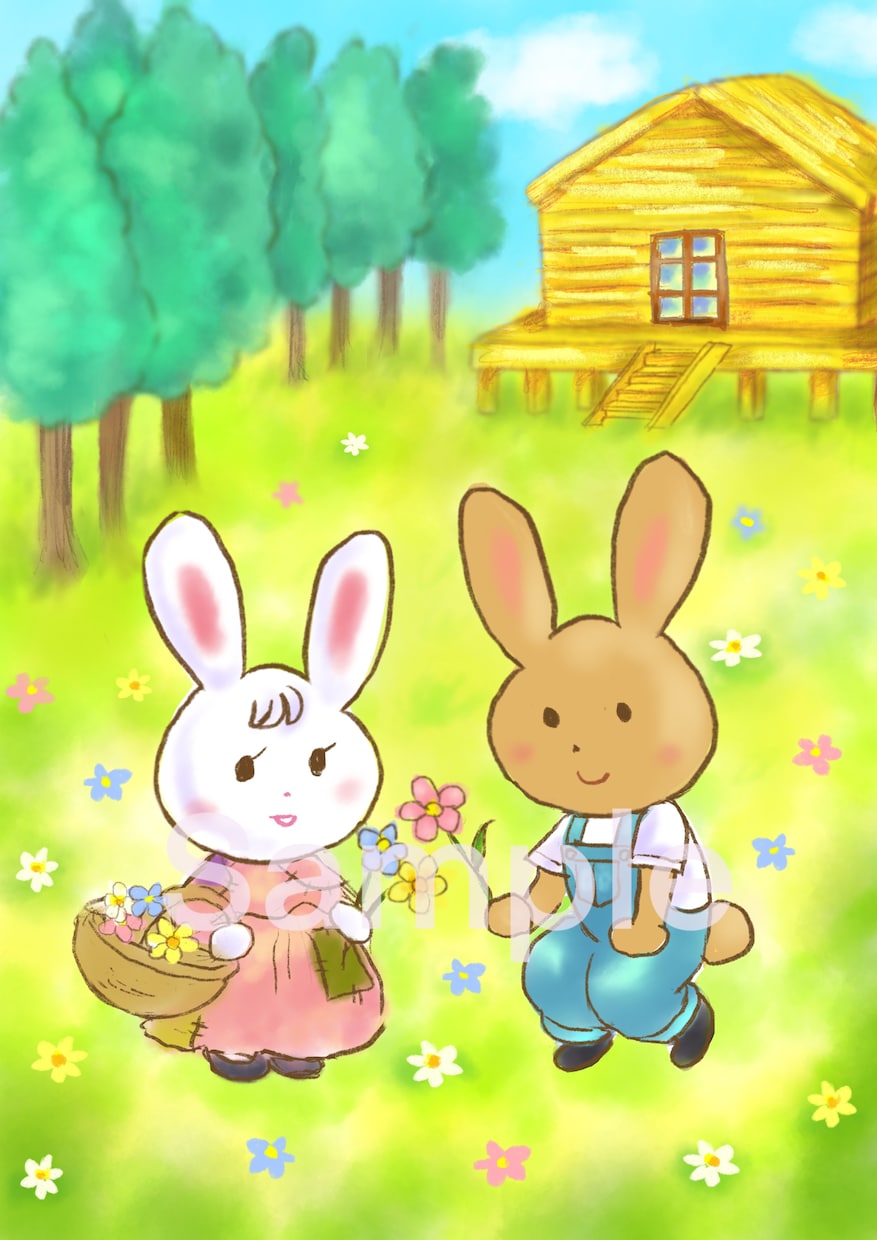 絵本の表紙絵・挿絵をお描きします 温かみある手描き風のタッチで物語を彩ります！ イメージ5