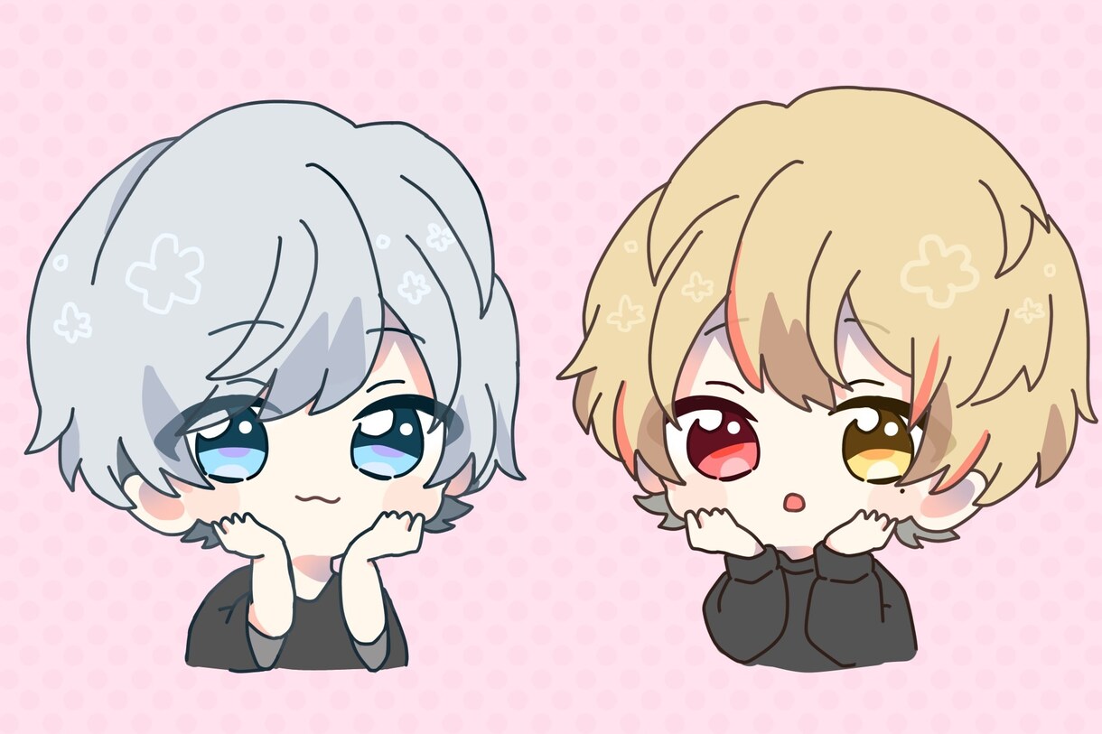 ポップなデフォルトミニキャラお描きします アイコン！動画素材！グッズ用に！可愛く描かせていただきます！ イメージ4