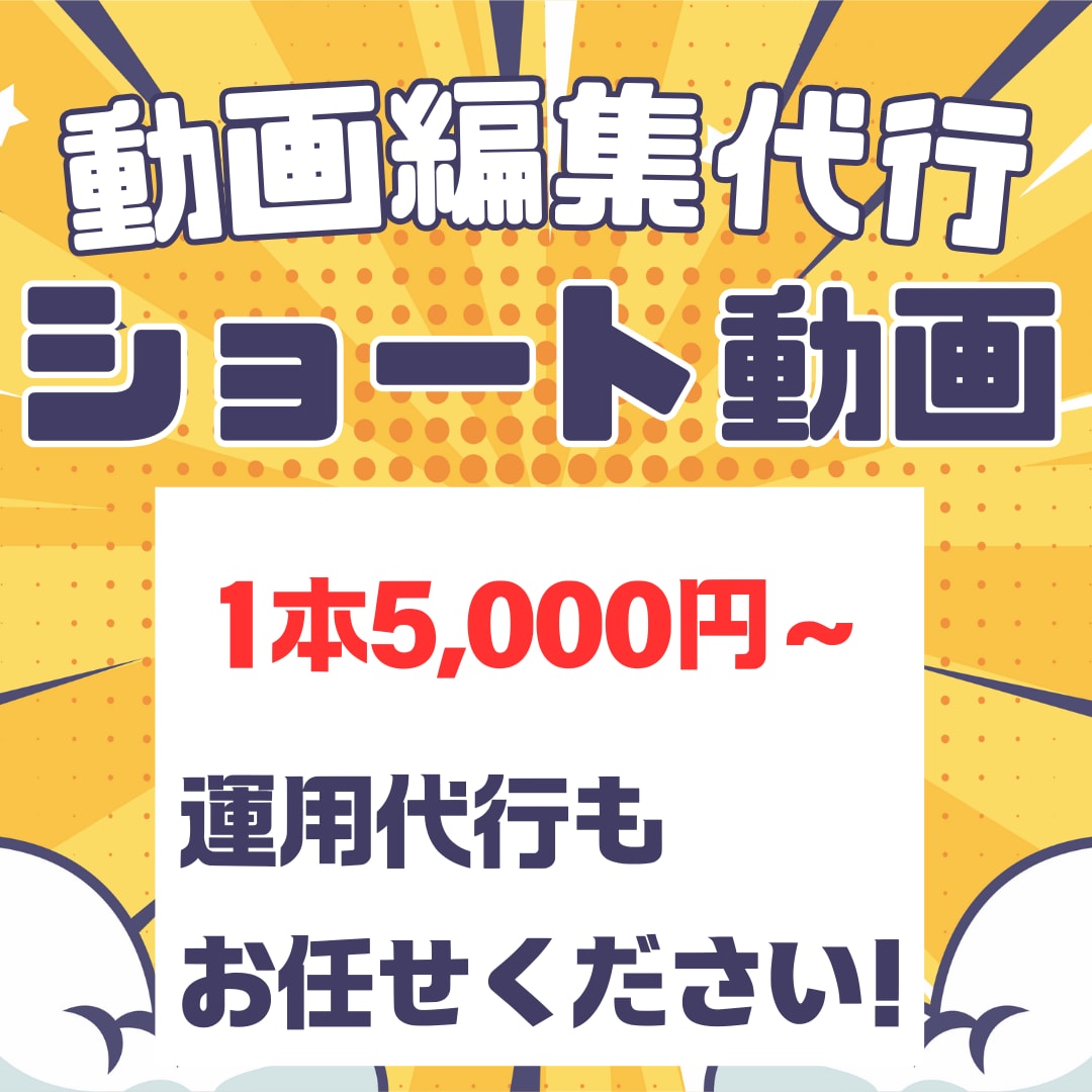 チームで丁寧に高品質ショート動画を1本作成します YouTube・TikTok・リール対応！戦略的に制作します イメージ1