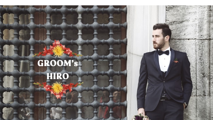 結婚式プロフィールムービーをパワポ簡単作成できます フラワーテイストに仕上げました。 イメージ2