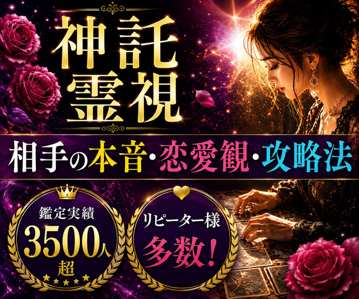 そんなことまで分かるの？彼の気持ちと未来を占います 今すぐ、なのに長文で鑑定◆霊視タロットで復縁片思い複雑恋愛に イメージ9