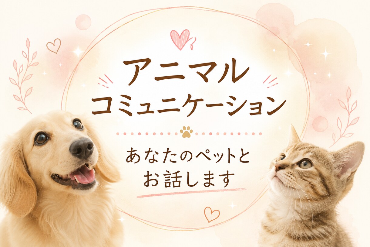 アニマルコミュニケーション動物さんとお話しします ペットの気持ちを聞いてみませんか？ イメージ1