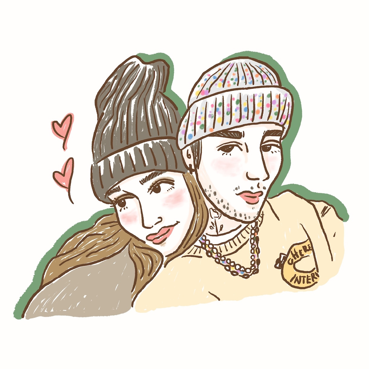 女性に人気◎カラフルな手書き風イラストお描きします アイコン、ウェルカムボード、記念日のプレゼントに イメージ2