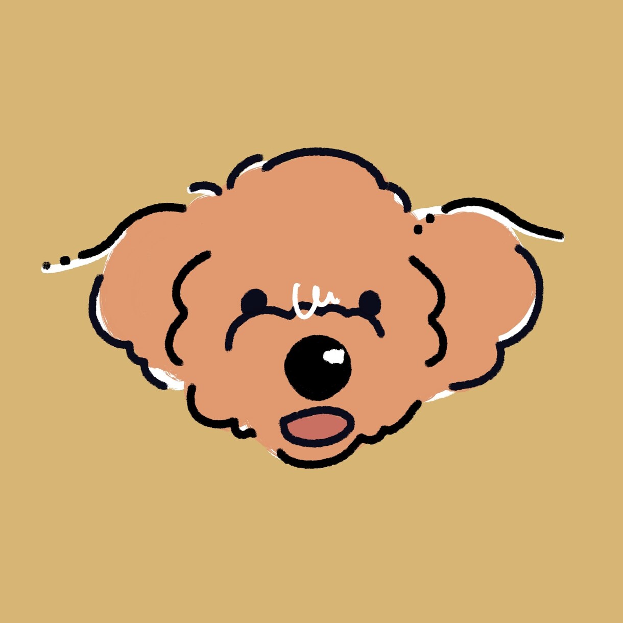 うちの子可愛く描いちゃいます アイコンや待ち受け、インテリアや年賀状にもおすすめです☺ イメージ1