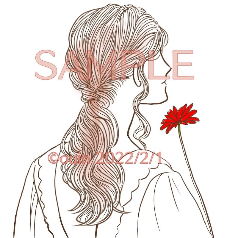 柔らかなラフ風や線画風、水彩画風イラストを描きます 人物、食べ物、風景等をやさしいイラストに。 イメージ2
