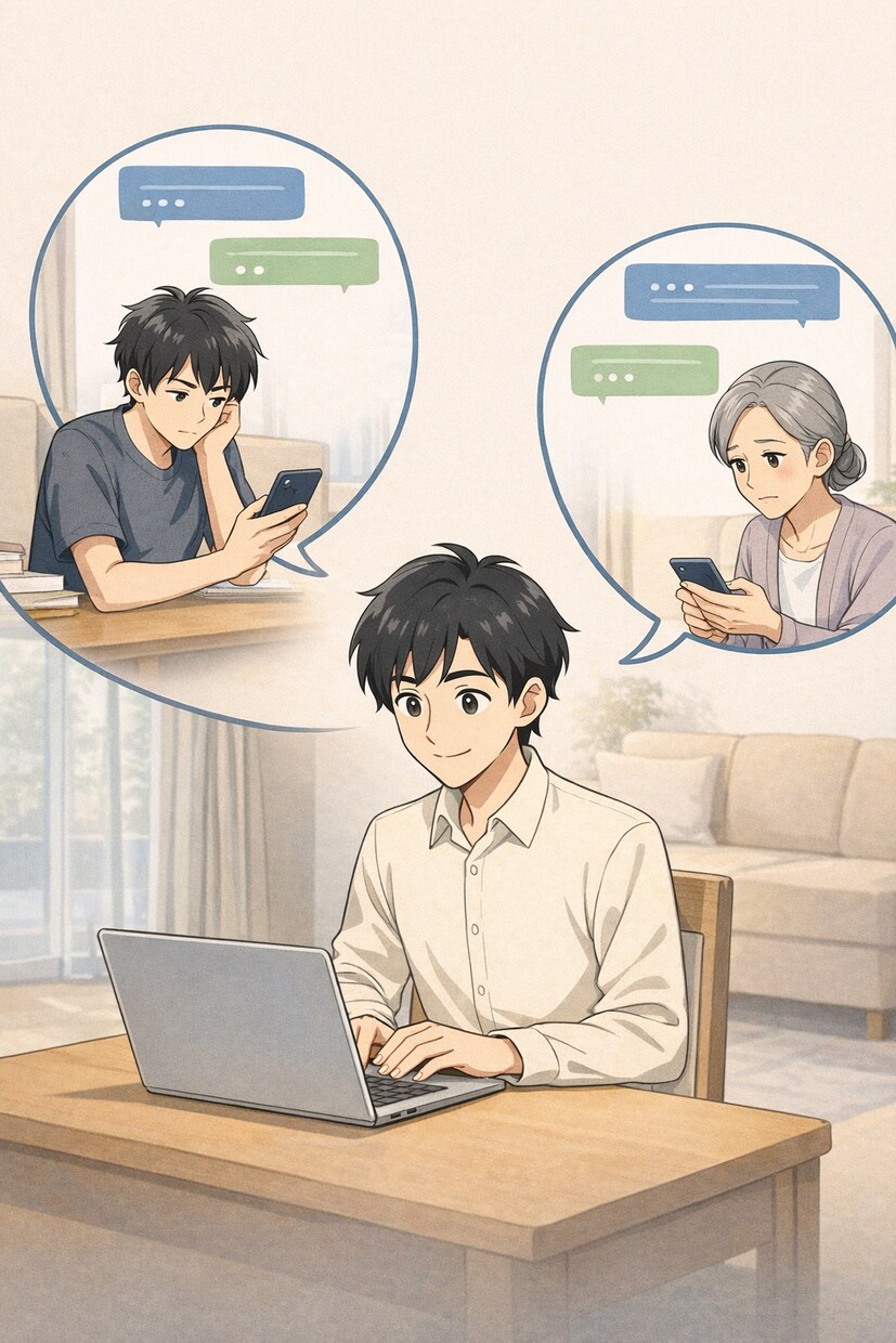 引きこもり・8050問題のお悩みをお聴きします 否定せず、答えを急がず、あなたとご家族に向き合います イメージ1