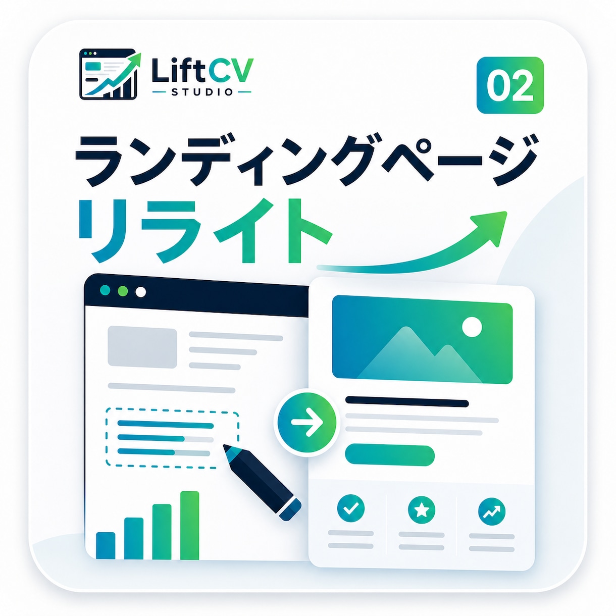 CV率向上のLPリライトします 読んだら欲しくなる文章に完全刷新 イメージ1