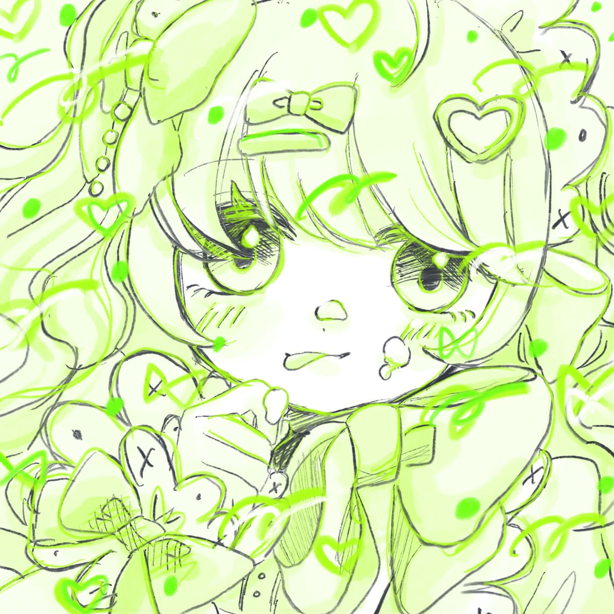 ゆめかわなイラストアイコンを描きます ふわふわな絵柄の可愛いアイコンを描きます！ イメージ3