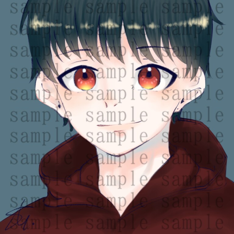 オリジナルSNSアイコン最短3日で描きます 自分だけのオリジナルアイコンがGETできちゃいます✊✨ イメージ1