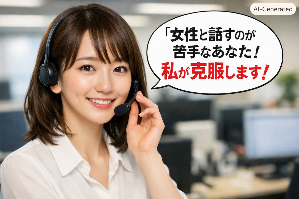トーク慣れ、手伝います 女性と話す＝別に大したことじゃない！を実現 イメージ1