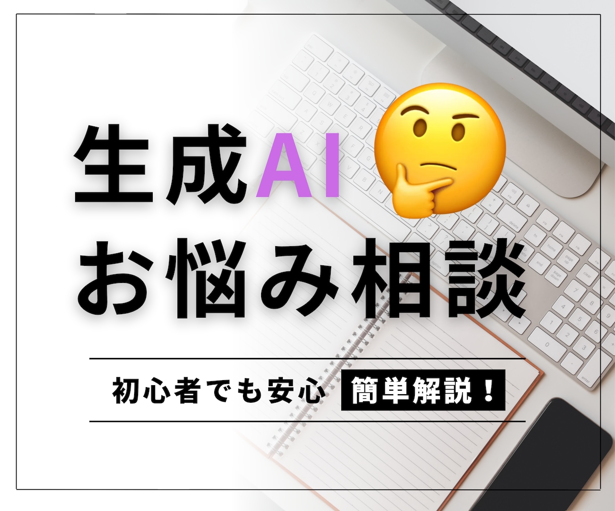 何がわからないかもわからない！のお悩み解決します 生成AIのそのお悩み、寄り添いながら一緒に考えます！ イメージ1