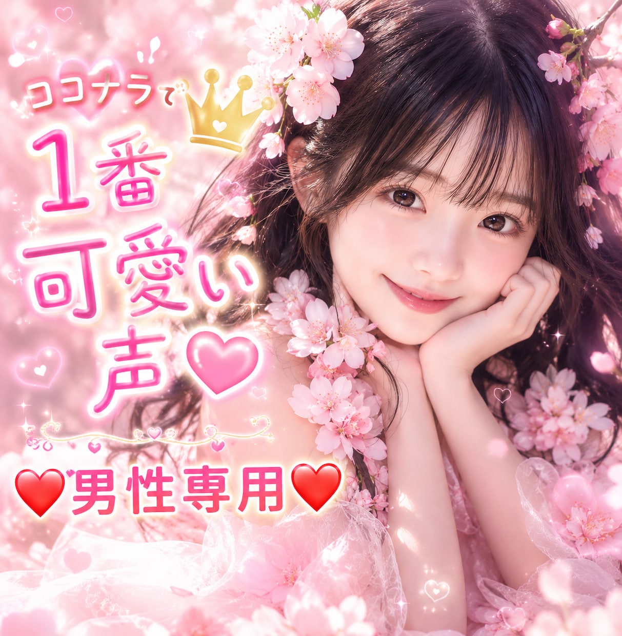 男性限定❤️NGなし❤️かわいい声で優しく癒します 可愛いと大好評❣️NGなし♡性癖のお悩みもスッキリ解決❤️ イメージ1