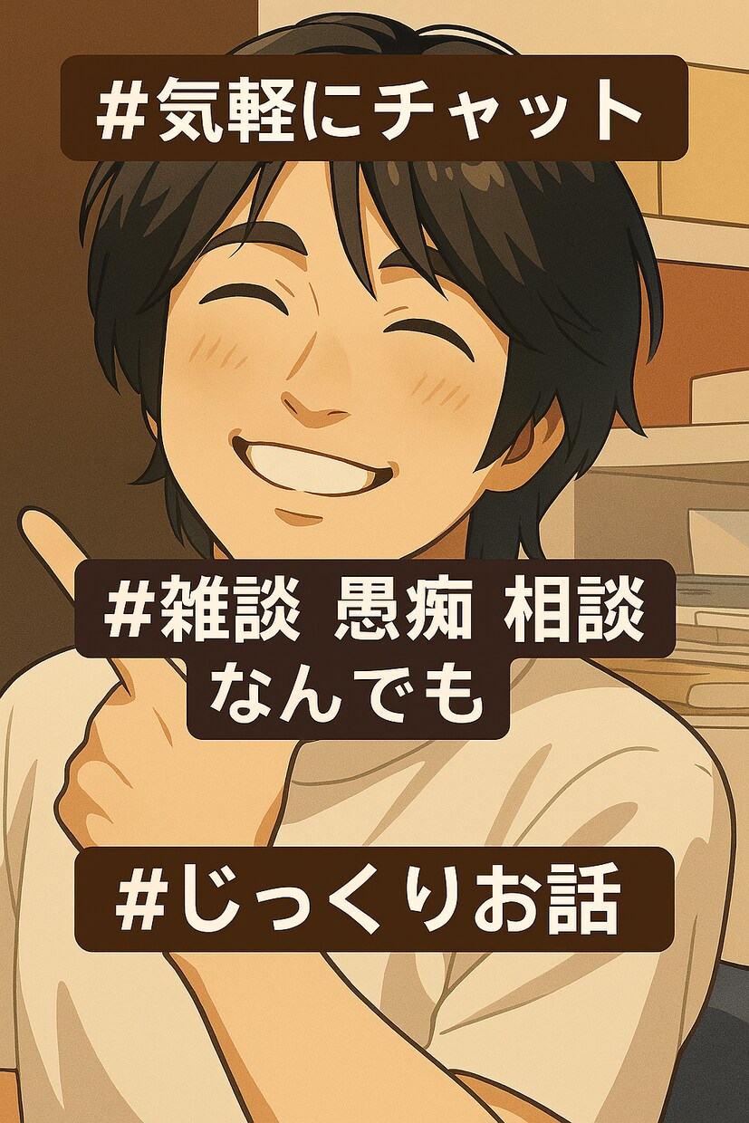 言いたいけど言えないお話チャットでお聞きします 知り合いには話せないけど聞いて欲しいことお話相手になります。 イメージ1