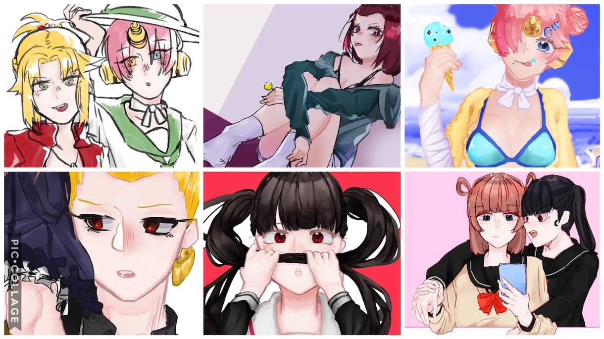 SNSアイコン、その他イラスト承ります 立ち絵や夢絵まで 厚塗りで1からなんでも描きます！ イメージ3