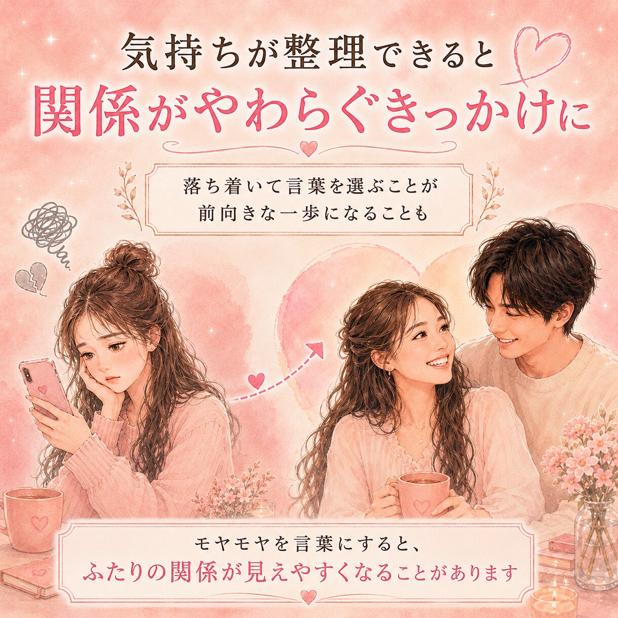 彼の本音と言動の違和感を一緒に見ます 彼の言葉より行動から温度感と違和感を一緒に見ます イメージ10