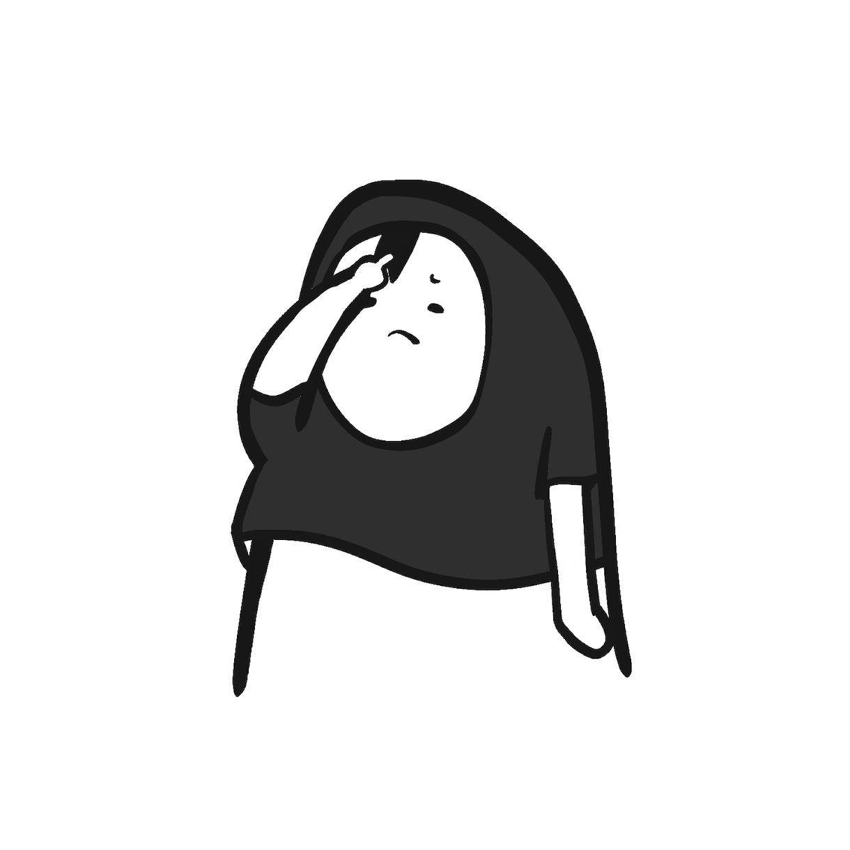筆ペン風のゆるシンプルイラストお描きします アイコン、ヘッダー、似顔絵、壁紙、LINEスタンプ等に！ イメージ6