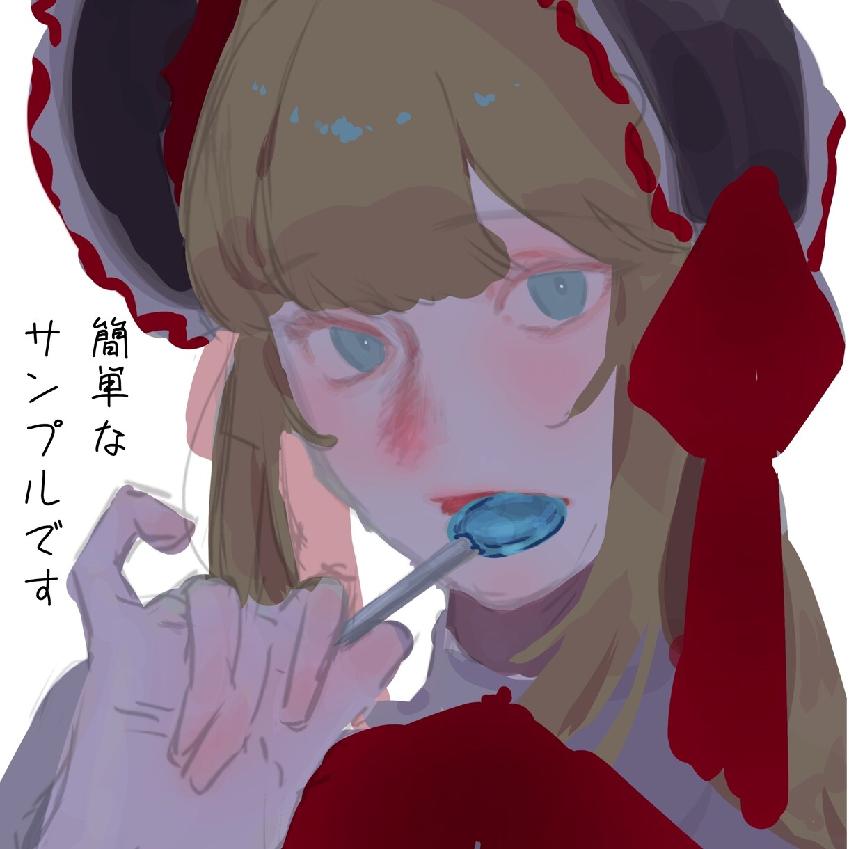 ふんわり透明感のあるSNSアイコン描きます 最短3日｜やさしく透明感のある中性的アイコン制作します イメージ5