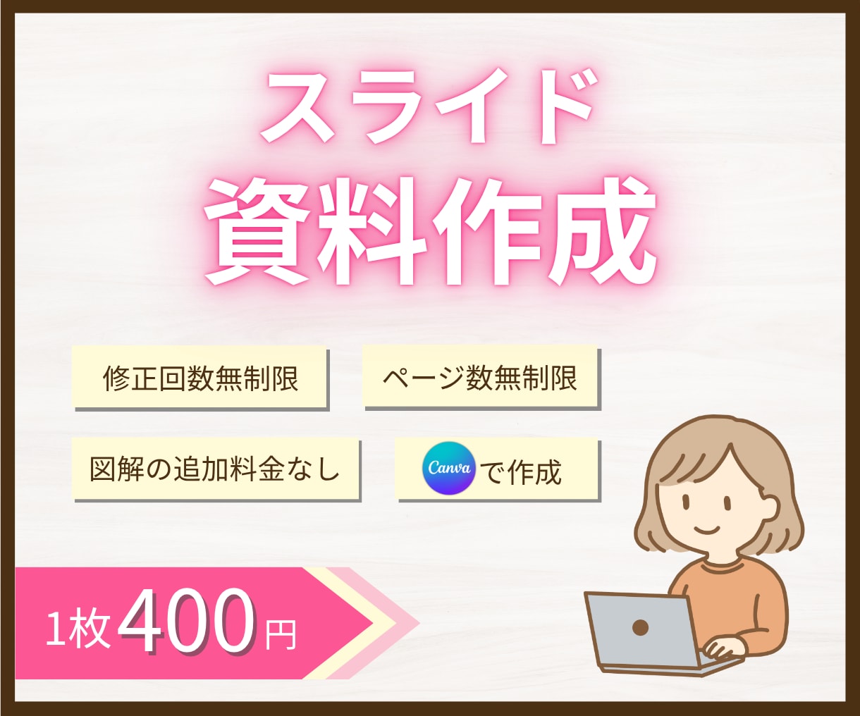 安くて見やすいスライド資料を制作します ヒアリングをもとに、シンプルなスライドをCanvaで作成 イメージ1