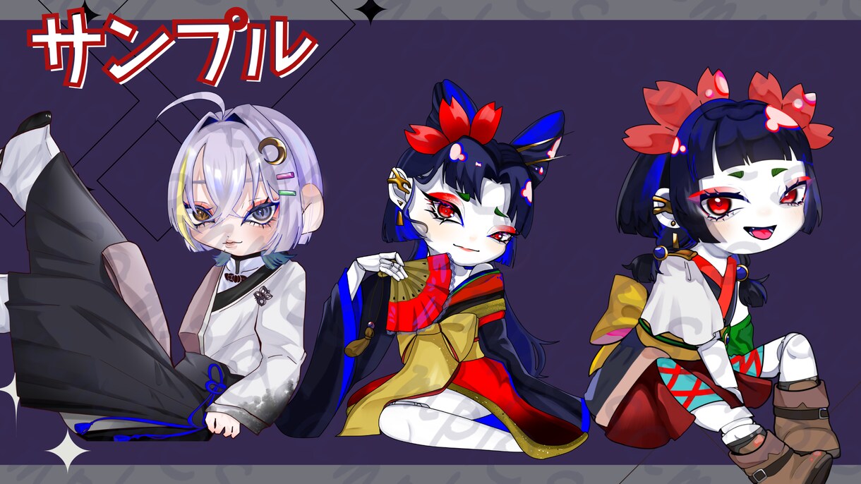 キャラクターSDイラストお作りします グッズ販売や動画用に！目を引くミニキャラを作りませんか？ イメージ2