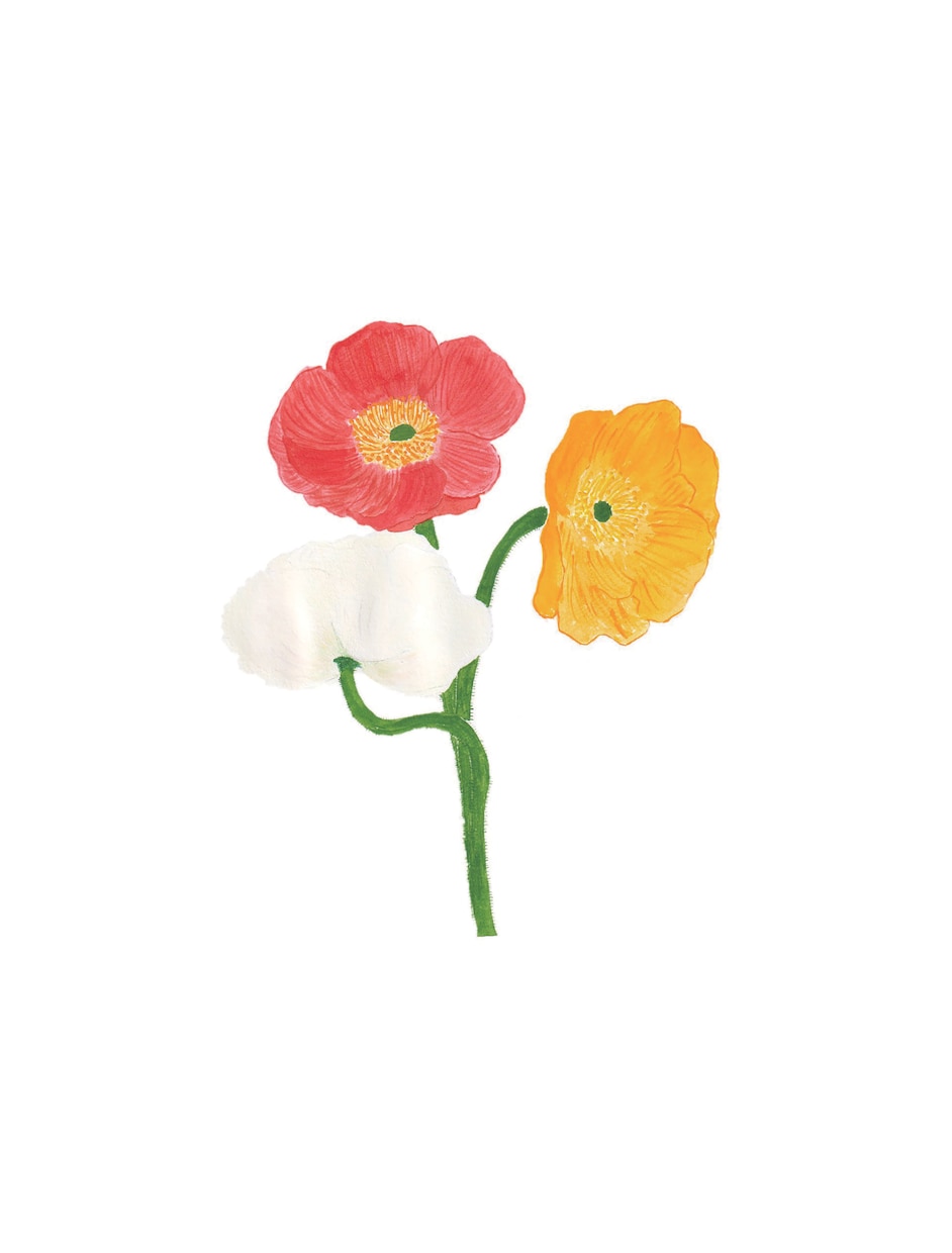 愛らしいお花の絵を描きます 絵の具で描く、繊細でやさしい心温まるお花の絵。 イメージ2