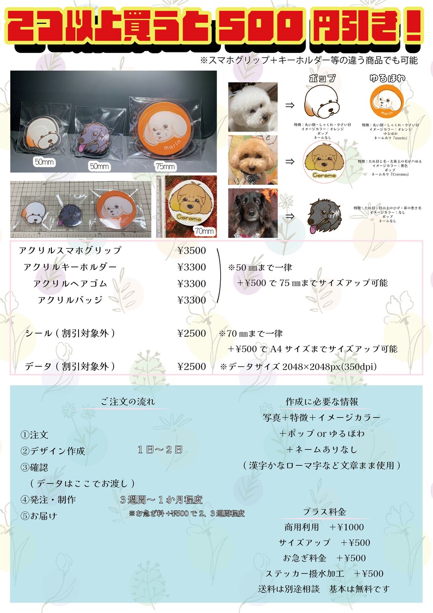 ペットのイラストポップに可愛く描きます 写真と簡単な特徴だけでそっくりなデフォルメイラスト作れます イメージ2
